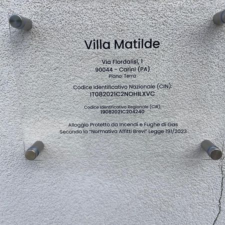 Villa Matilde Carini Exterior foto